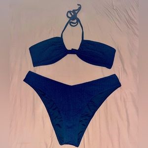 Blue Abercrombie & Fitch Bikini Set (USED) Great Condition